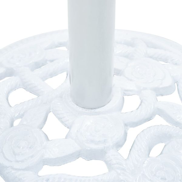 Umbrella Base Cast Iron – 40x40x32 cm, White