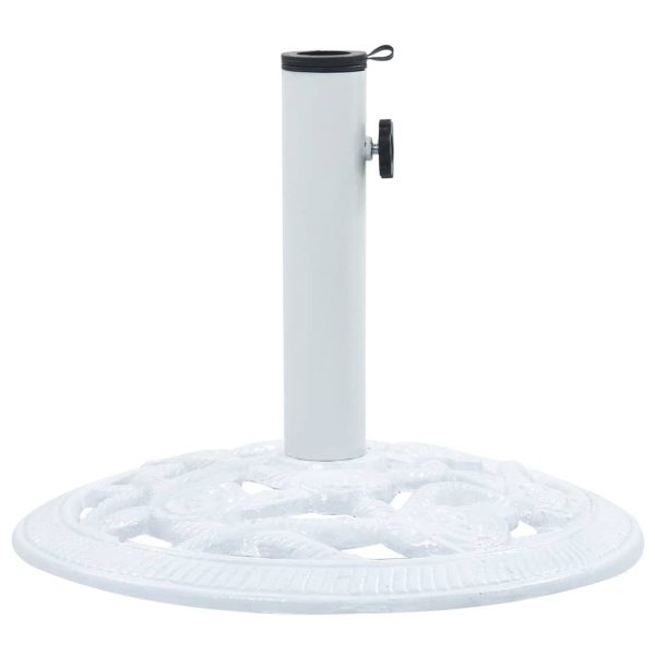 Umbrella Base Cast Iron – 40x40x32 cm, White