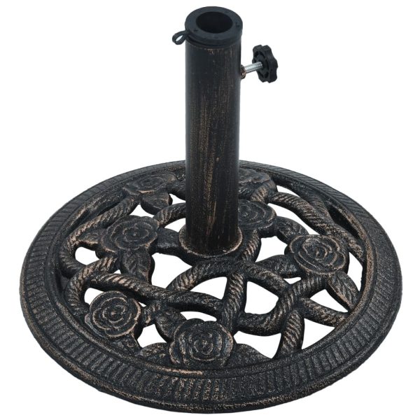 Umbrella Base Cast Iron – 40x40x32 cm, Bronze