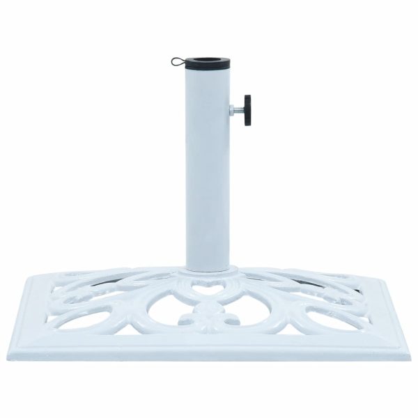 Umbrella Base Cast Iron – 49x49x33 cm, White