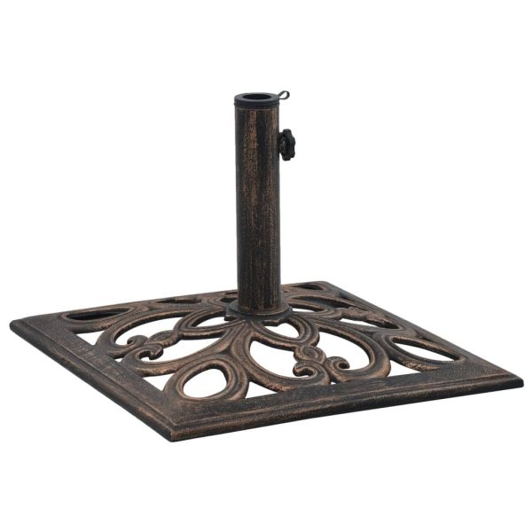Umbrella Base Cast Iron – 49x49x33 cm, Bronze