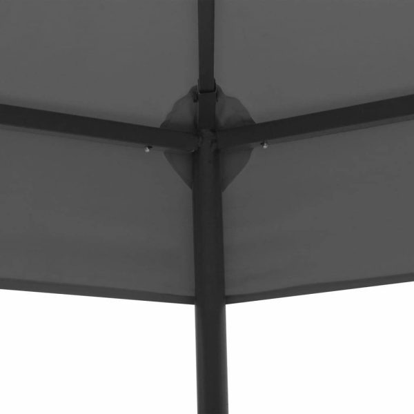 Garden Marquee Gazebo Pavilion Tent Hexagonal 323×265 cm – Anthracite