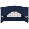 Professional Party Tent with Side Walls 90 g/m – 4×4 m, Blue