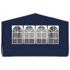 Professional Party Tent with Side Walls 90 g/m – 4×6 m, Blue