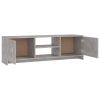 Manoora TV Cabinet 120x30x37.5 cm Engineered Wood – Concrete Grey