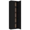 Office Cabinet 60x32x190 cm Engineered Wood – Black