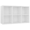 Book Cabinet/Sideboard 66x30x97.8 cm Engineered Wood – High Gloss White