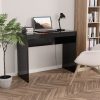 Desk 90x40x72 cm Engineered Wood – High Gloss Black
