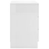 Sleaford Bedside Cabinet 38x35x56 cm Engineered Wood – High Gloss White, 2