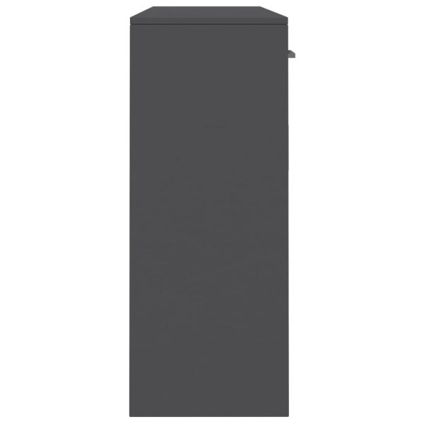 Sideboard 110x30x75 cm Engineered Wood – Grey