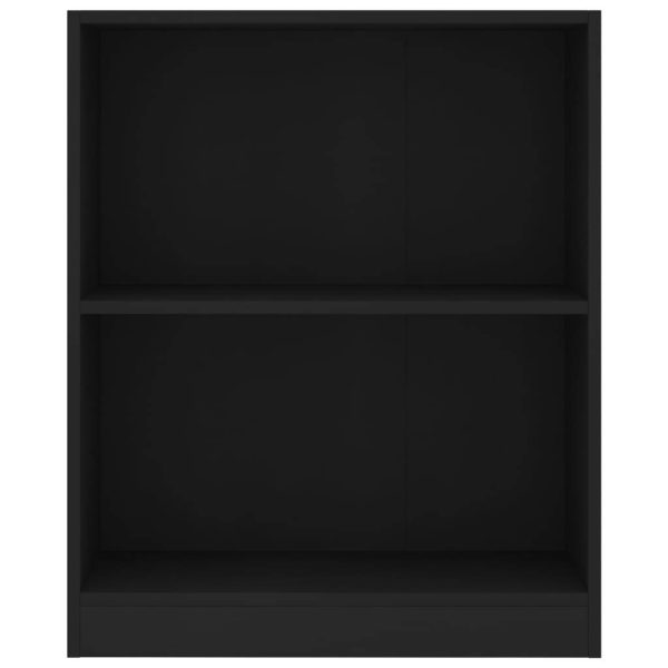 Bookshelf Engineered Wood – 60x24x74.5 cm, Black
