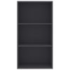 2-Tier Book Cabinet – 60x30x114 cm, Grey