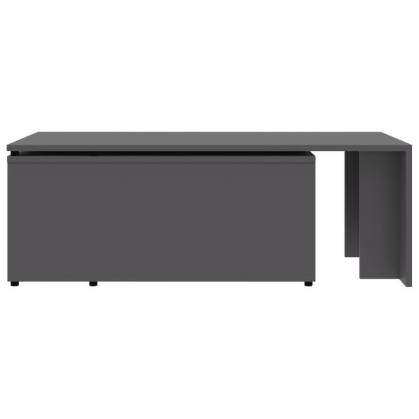 Coffee Table 150x50x35 cm Engineered Wood – Grey