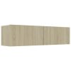 Newmarket TV Cabinet Engineered Wood – 120x30x30 cm, Sonoma oak