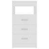 Drawer Cabinet 40x50x76 cm Engineered Wood – White