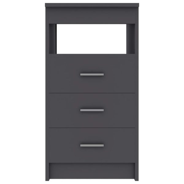 Drawer Cabinet 40x50x76 cm Engineered Wood – Grey