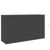Sideboard 120x36x69 cm Engineered Wood – Grey