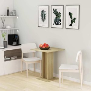 Bistro Table 60x60x75 cm Engineered Wood – Sonoma oak