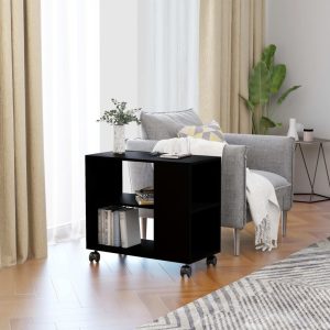 Eagan Side Table 70x35x55 cm Engineered Wood – Black