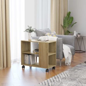 Eagan Side Table 70x35x55 cm Engineered Wood – Sonoma oak