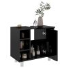 Bathroom Cabinet 60x32x53.5 cm Engineered Wood – High Gloss Black