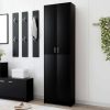 Hallway Wardrobe 55x25x189 cm Engineered Wood – Black