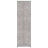 Hallway Wardrobe 55x25x189 cm Engineered Wood – Concrete Grey
