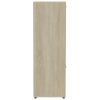 Book Cabinet 90x30x90 cm Engineered Wood – White and Sonoma Oak