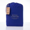 Royal Comfort Vintage Washed 100 % Cotton Quilt Cover Set – DOUBLE, Royal Blue