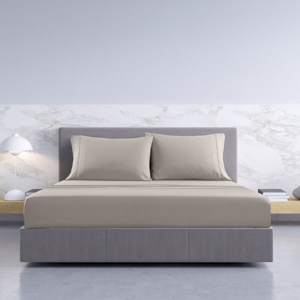 Royal Comfort – Balmain 1000TC Bamboo cotton Sheet Sets – QUEEN, Dove