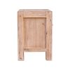 4 Pieces Bedroom Suite in Solid Wood Veneered Acacia Construction Timber Slat King Single Size Oak Colour Bed, Bedside Table & Dresser