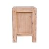 5 Pieces Bedroom Suite in Solid Wood Veneered Acacia Construction Timber Slat King Size Oak Colour Bed, Bedside Table , Tallboy & Dresser