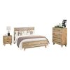 Rustic Timber 4 pcs Queen Bedroom Suite