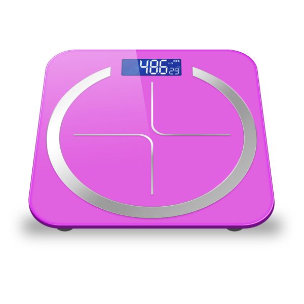 180kg Digital Fitness Weight Bathroom Body Glass LCD Electronic Scales Pink