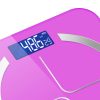 180kg Digital Fitness Weight Bathroom Body Glass LCD Electronic Scales Pink