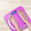 180kg Digital Fitness Weight Bathroom Body Glass LCD Electronic Scales Pink