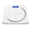 180kg Digital Fitness Weight Bathroom Body Glass LCD Electronic Scales White
