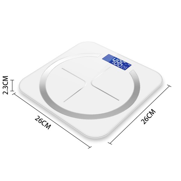 2X 180kg Digital Fitness Weight Bathroom Body Glass LCD Electronic Scales White