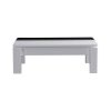 Coffee Table High Gloss Finish Lift Up Top MDF Black & White Colour Interior Storage