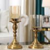 Gold Nordic Deluxe Candlestick Candle Holder Stand Pillar Glass /Iron – 42 cm