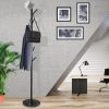 Clothes Stand Garment Coat Rack Metal Rail Portable Hanger Stand Organizer – Black