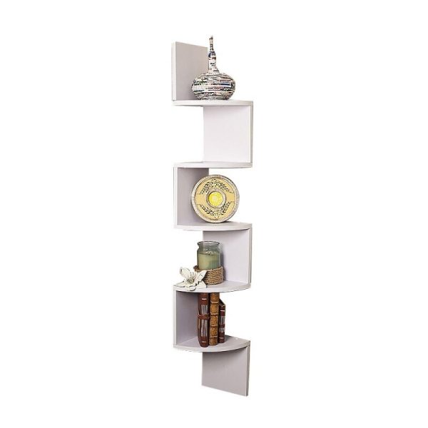 Sarantino 5-Tier Corner Wall Shelf Display Storage Shelves