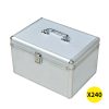 Aluminium CD DVD Cases Bluray Lock Storage Box Organizer Free Inserts