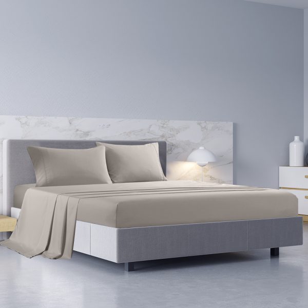 Royal Comfort – Balmain 1000TC Bamboo cotton Sheet Sets – QUEEN, White