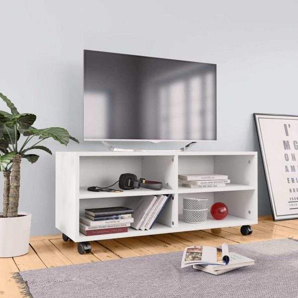 Tarpon TV Cabinet with Castors 90x35x35 cm Engineered Wood