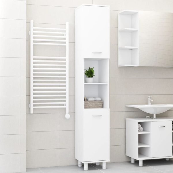 Bathroom Cabinet 30x30x179 cm Engineered Wood