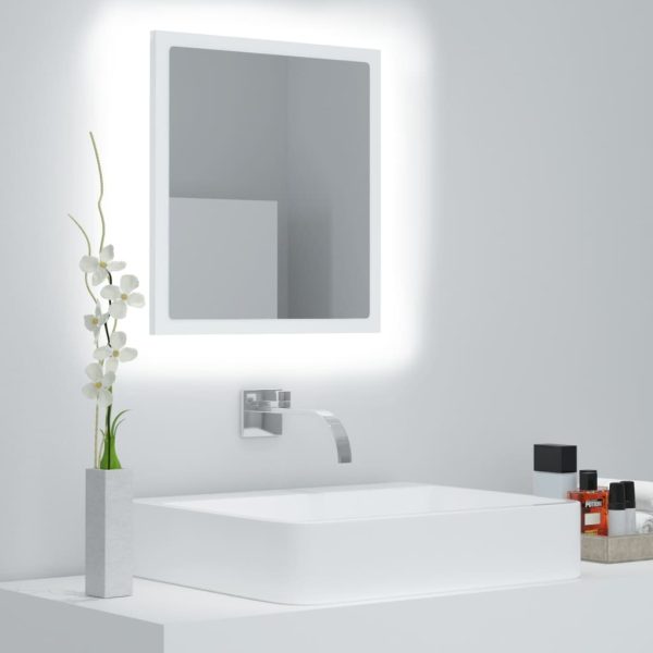 LED Bathroom Mirror 40×8.5×37 cm Acrylic