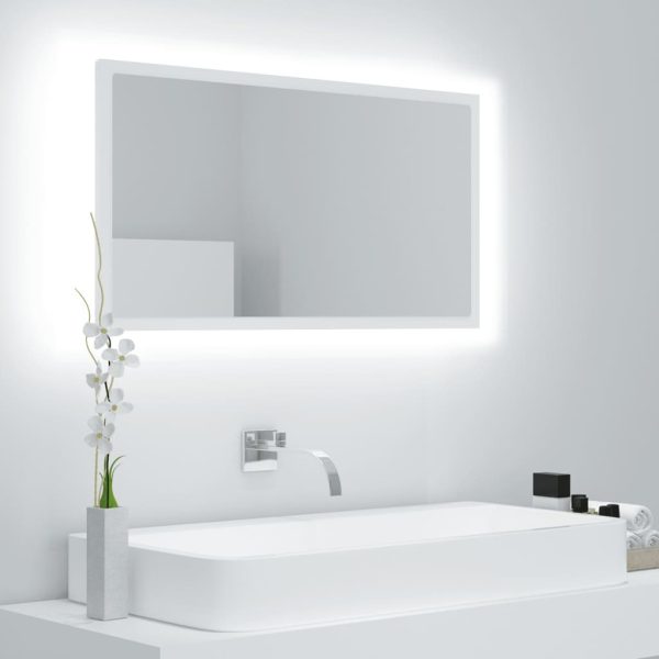 LED Bathroom Mirror 80×8.5×37 cm Acrylic