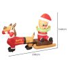 Christmas Inflatable 2.1M Xmas Outdoor Decor Garden LED Light Dog Sleigh