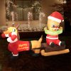 Christmas Inflatable 2.1M Xmas Outdoor Decor Garden LED Light Dog Sleigh